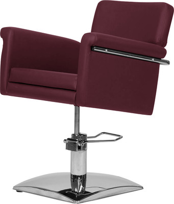 Кресло парикмахерское Элеганс МД-77А (бордовый №123, съемная подушка сиденья)