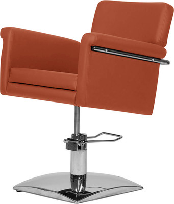 Кресло парикмахерское Элеганс МД-77А (оранжевый №122, съемная подушка сиденья)