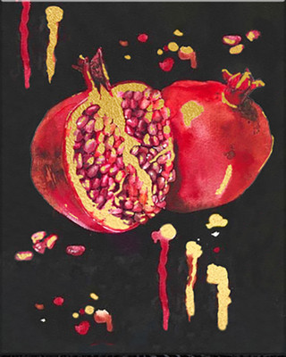 Картина по номерам Флюид Сочный гранат 40x50 / BHR0581