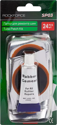 Заплатка для ремонта шин RockForce RF-SP03 (57059), (24шт)