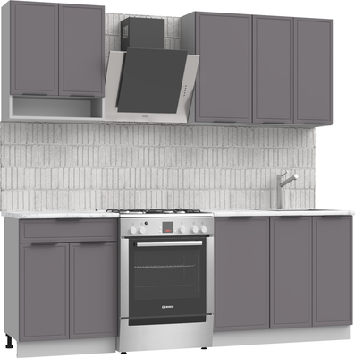 Кухонный гарнитур Arvento Флок-плюс 1.6м (графит)