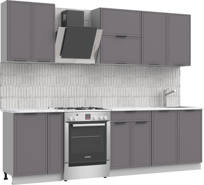 Кухонный гарнитур Arvento Флок-плюс 2м (графит)
