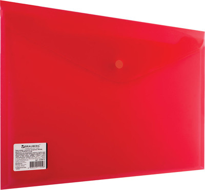 Папка-конверт Brauberg 224812 (красный)