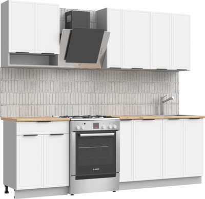 Кухонный гарнитур Arvento Флок-плюс 1.8м (белый)
