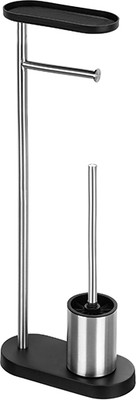 Стойка для туалетной бумаги с ершиком El Casa 240515 (серебристый)