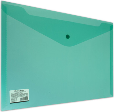 Папка-конверт Brauberg 224810 (зеленый)