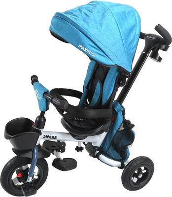 Трехколесный велосипед с ручкой Maxiscoo Shark 2023 / MSC-TCL2303BL (синий, разобранный, в коробке)
