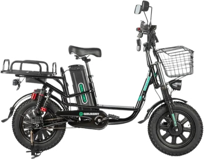 Электровелосипед Gelbert Khan Monster 2 (черный 3117)