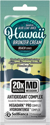 Крем-автозагар SolBianca Hawaii 20х Bronzer с маслом авокадо, экс. гибискуса и франжипани (15мл)