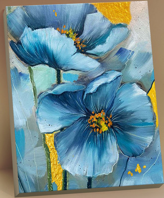 Картина по номерам Флюид Голубые цветы 40x50 / HR0602