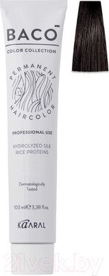 Крем-краска для волос Kaaral Baco 4.0 (каштан)