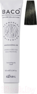 Крем-краска для волос Kaaral Baco 6.10 (темный пепельный блондин)