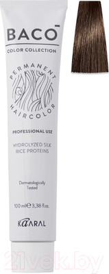 Крем-краска для волос Kaaral Baco 6.34 (темный золотисто-медный блондин)