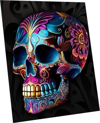 Картина по номерам Флюид Красочный череп 40x50 / SHR0544