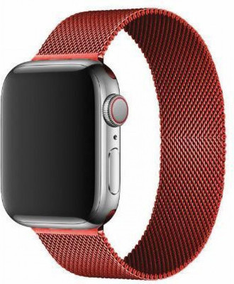 Ремешок для умных часов Rumi Milanese Loop для Apple Watch 38/40/41мм (красный)