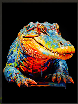Картина по номерам Флюид Аллигатор арт 40x50 / BFH0006