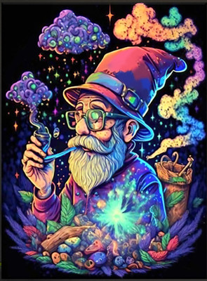 Картина по номерам Флюид Магический мудрец 40x50 / BFH0009