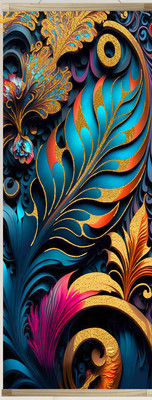 Картина по номерам Флюид Восточные узоры 35x88 / HRP0115