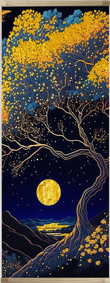 Картина по номерам Флюид Лунный свет 35x88 / HRP0125