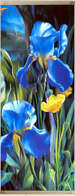 Картина по номерам Флюид Ирисы 35x88 / HRP0129