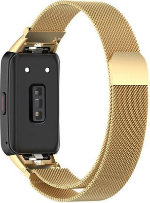 Ремешок для умных часов Rumi Milanese Loop для Huawei Band 6/Honor Band 6 (золотистый)