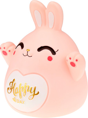 Копилка Miland Счастливый зайчик / КС-3671 (розовый)