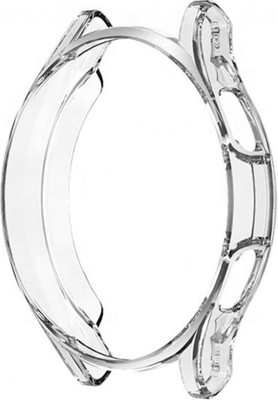 Защитный чехол для умных часов Rumi Силиконовый для Samsung Galaxy Watch4 Classic 46мм (прозрачный)