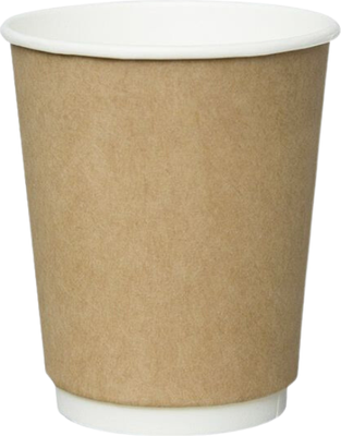 Набор бумажных стаканов Паксервис 250мл / 388947 (600шт, крафт)