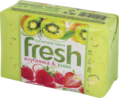 Набор мыла Fresh Клубника и киви (4x75г)