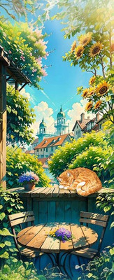 Картина по номерам Молли Лето 35x88 / HRP0179