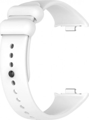 Ремешок для фитнес-трекера Rumi Силиконовый для Xiaomi Mi Smart Band 8 Pro/Redmi Watch 4 (белый)