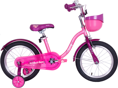 Детский велосипед Tech Team Cherry 14 (розовый/розовый, разобранный, в коробке)
