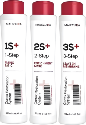 Набор косметики для волос Malecula Cortex Restoration System (3x500мл)
