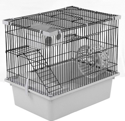 Клетка для грызунов ЕСО Рикки / 43102св-сер-черн