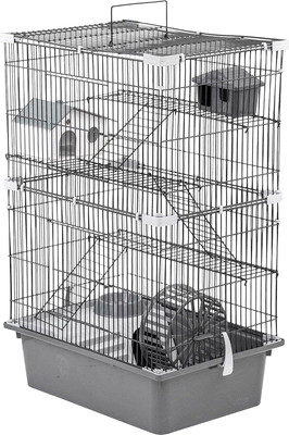 Клетка для грызунов ЕСО Рикки / 43112сер-черн