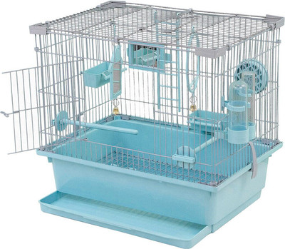 Клетка для птиц ЕСО Тутти-1 / 46202бирюз-хром