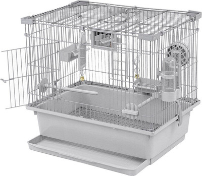 Клетка для птиц ЕСО Тутти-1 / 46202св-сер-хром