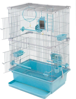 Клетка для птиц ЕСО Тутти-2 / 46212бирюз-хром