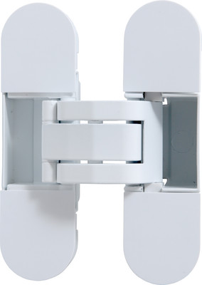 Петля дверная Аллюр Арт 110x30 3D скрытая RAL 9016 (2шт, матовый белый)