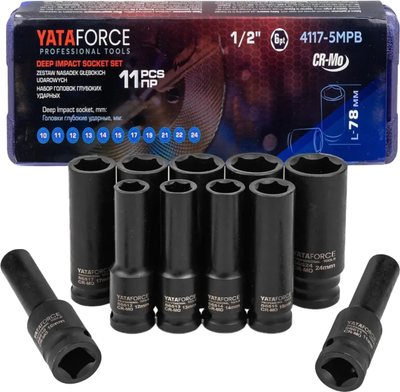 Набор головок слесарных Yataforce YF-4117-5MPB (64 731)