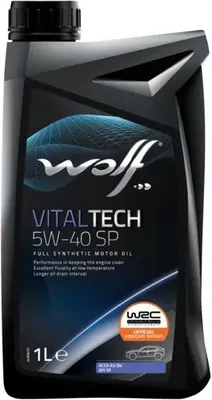 Моторное масло WOLF Vitaltech 5W40 SP / 1048899 (1л)