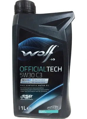 Моторное масло WOLF Officialtech 5W30 C2/C3 P/RN / 1052548 (1л)