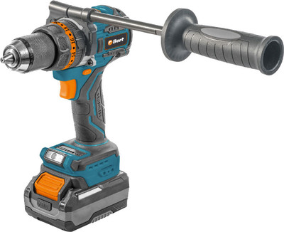 Аккумуляторная дрель-шуруповерт Bort BAB-21Ix2Li-XDK / 93414943 (с 2-мя АКБ 4Ач + ЗУ)
