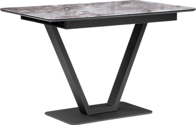 Обеденный стол Woodville Бугун / 500005 (мрамор серый/черный)