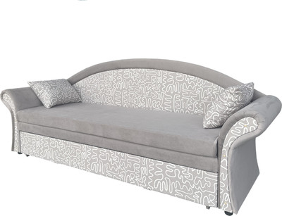 Диван Анмикс Риччи (светло-бежевый, велюр/принт инкас)