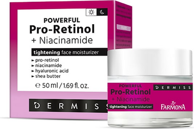 Крем для лица Farmona Dermiss Увлажняющий с про-ретинолом и ниацинамидом (50мл)