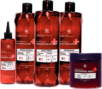 Набор косметики для волос Paul Oscar Superfood B-12 для холодного ухода