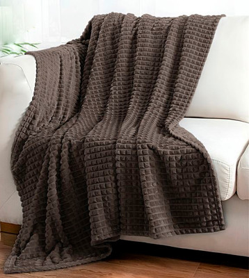 Плед Бояртекс Велсофт с тиснением Зигзаг Турецкий кофе 19-0812 (150х200)