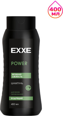 Шампунь для волос Exxe Men Power Бодрящий для всех типов волос (400мл)