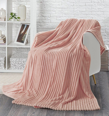 Плед Бояртекс Велсофт Пыльная роза Полоса (Л) Y-19 14-1312 (220х200)